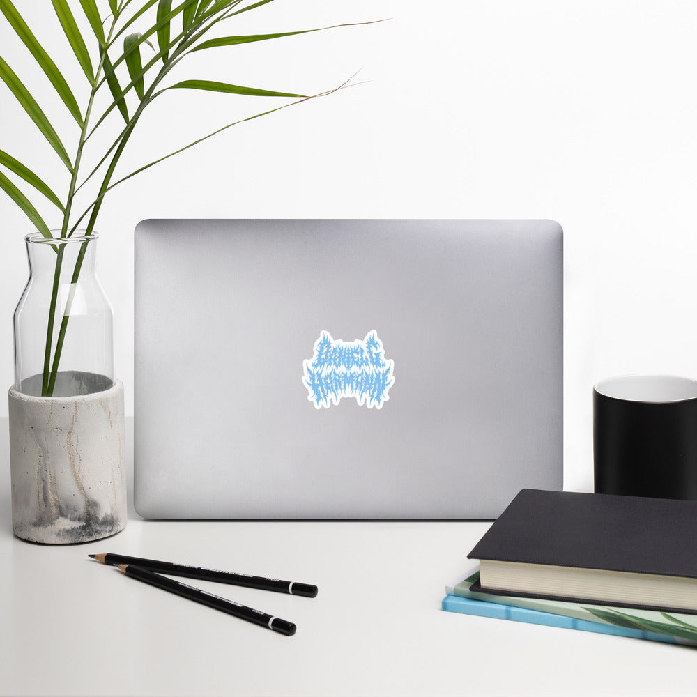 Baby Blue \m/ Sticker
