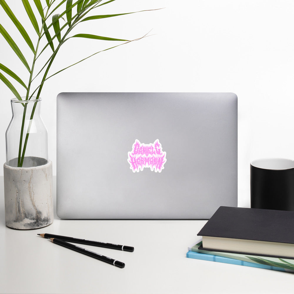 Pink \m/ Sticker