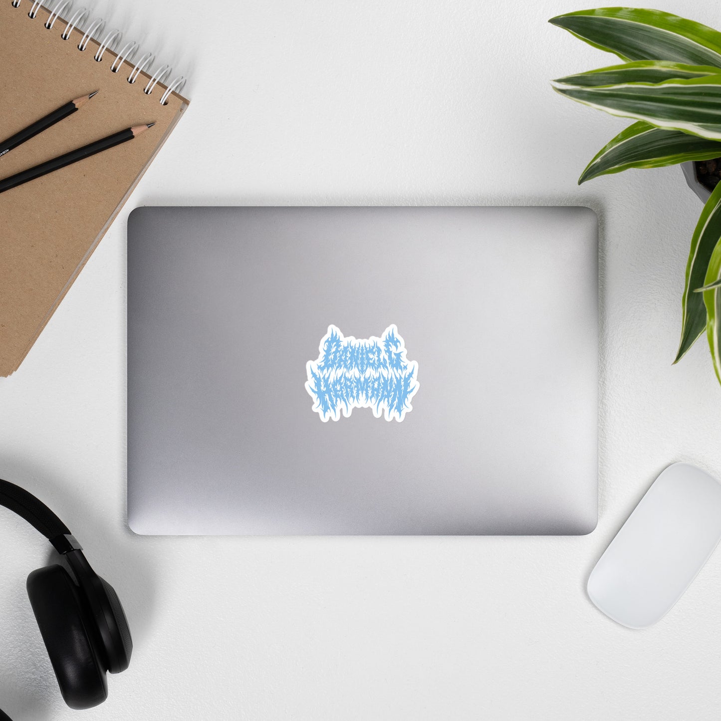 Baby Blue \m/ Sticker