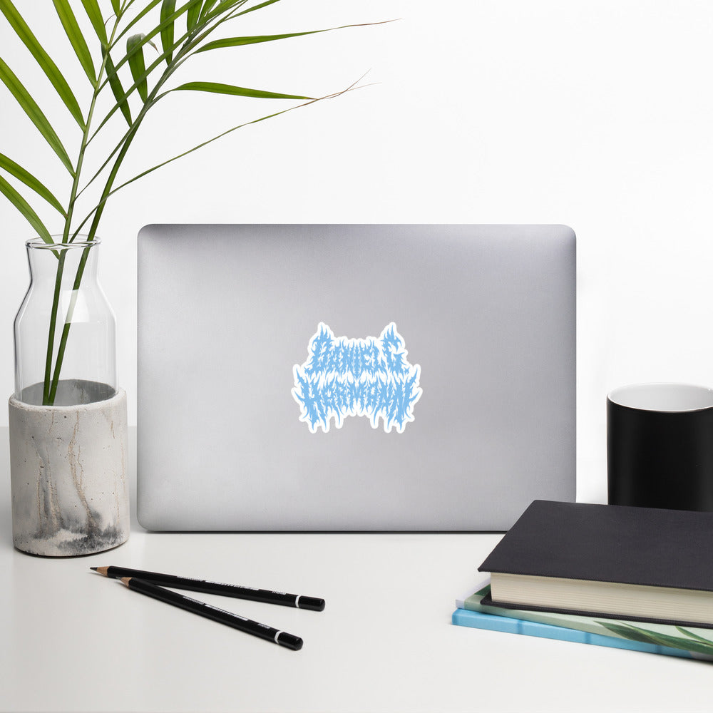 Baby Blue \m/ Sticker