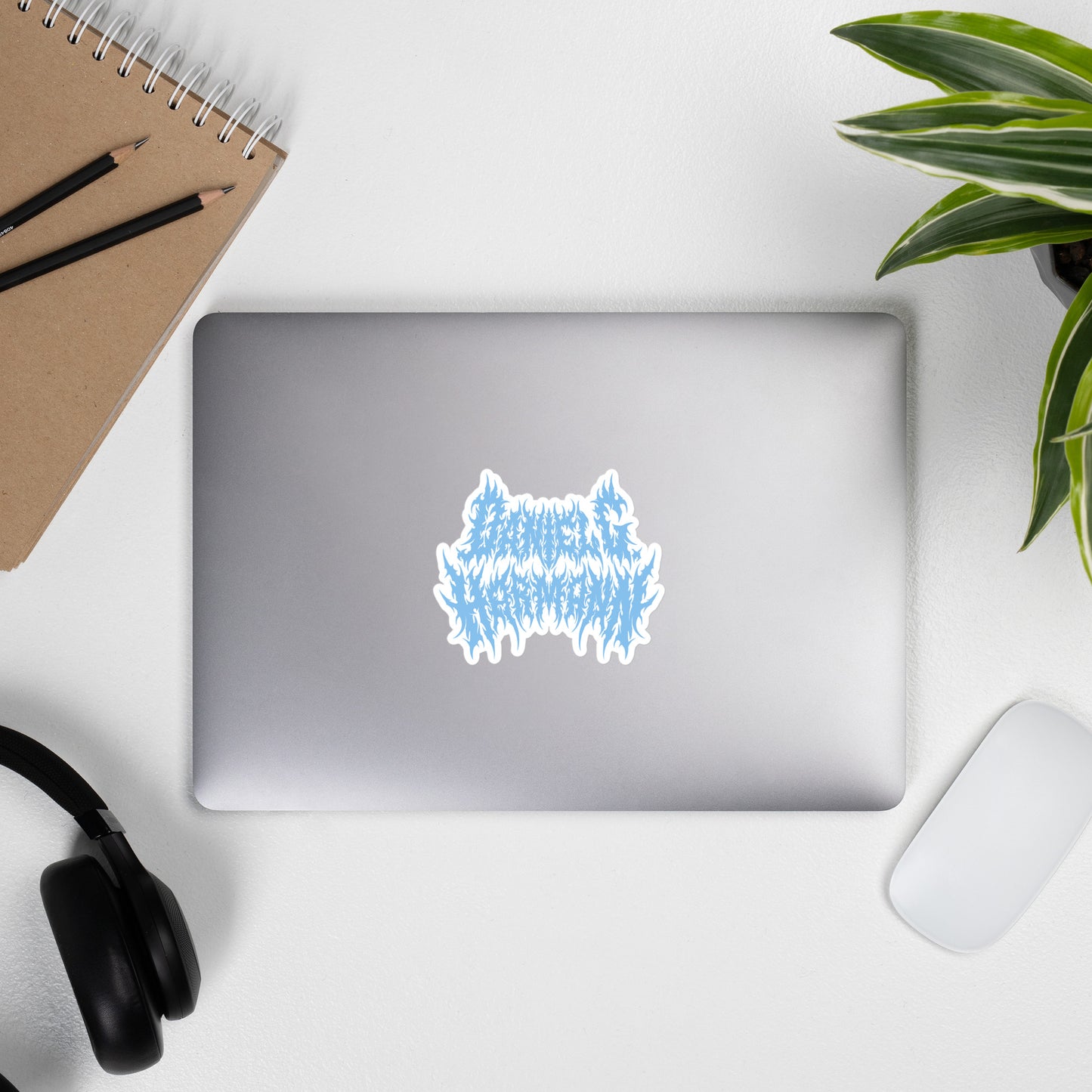 Baby Blue \m/ Sticker