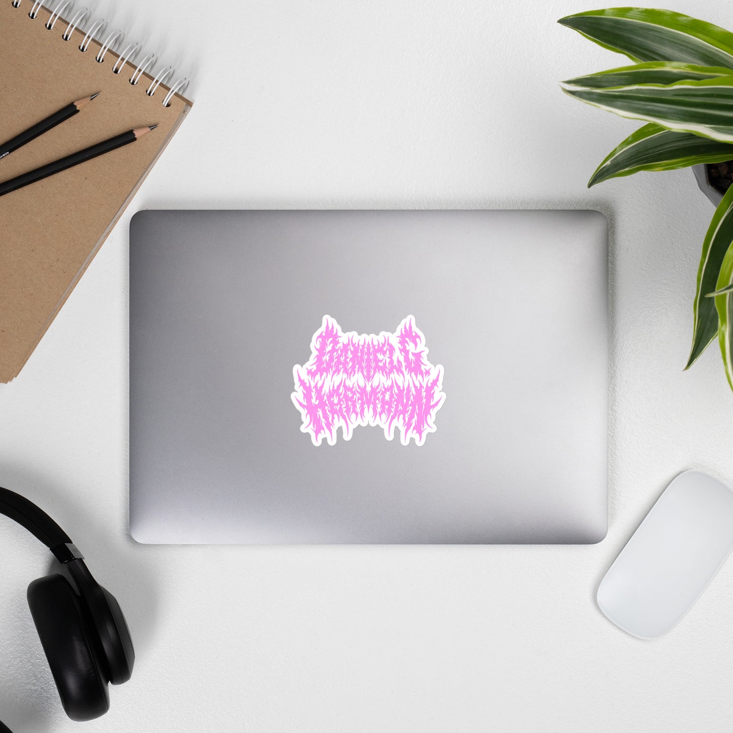 Pink \m/ Sticker