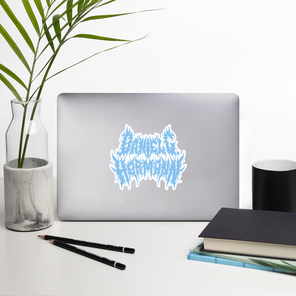 Baby Blue \m/ Sticker