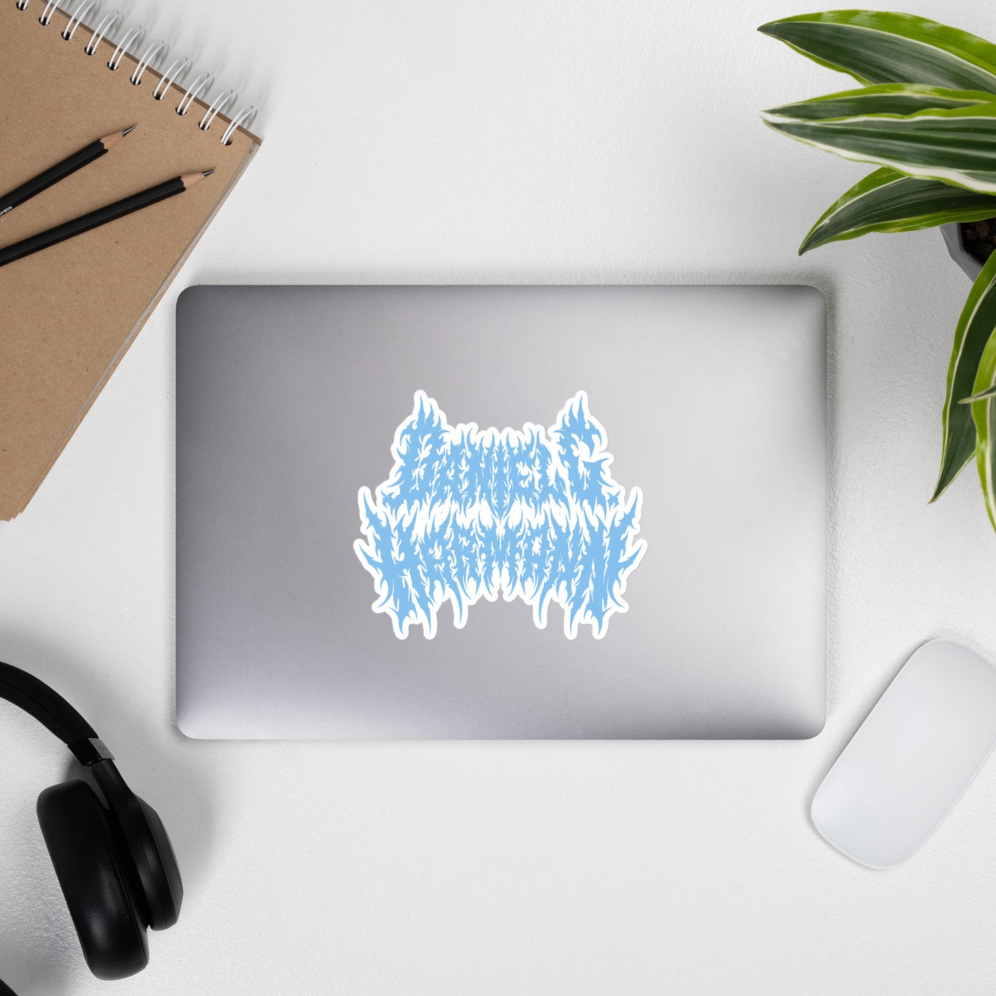 Baby Blue \m/ Sticker
