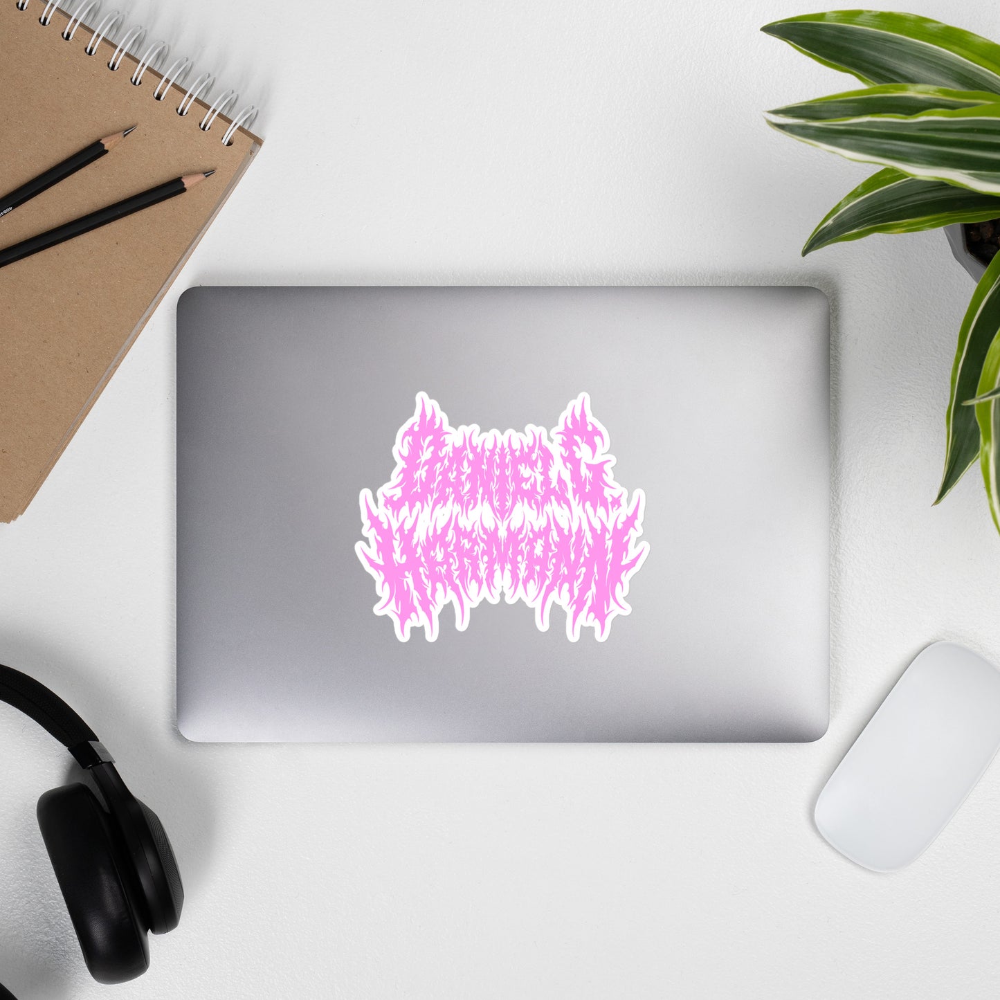 Pink \m/ Sticker