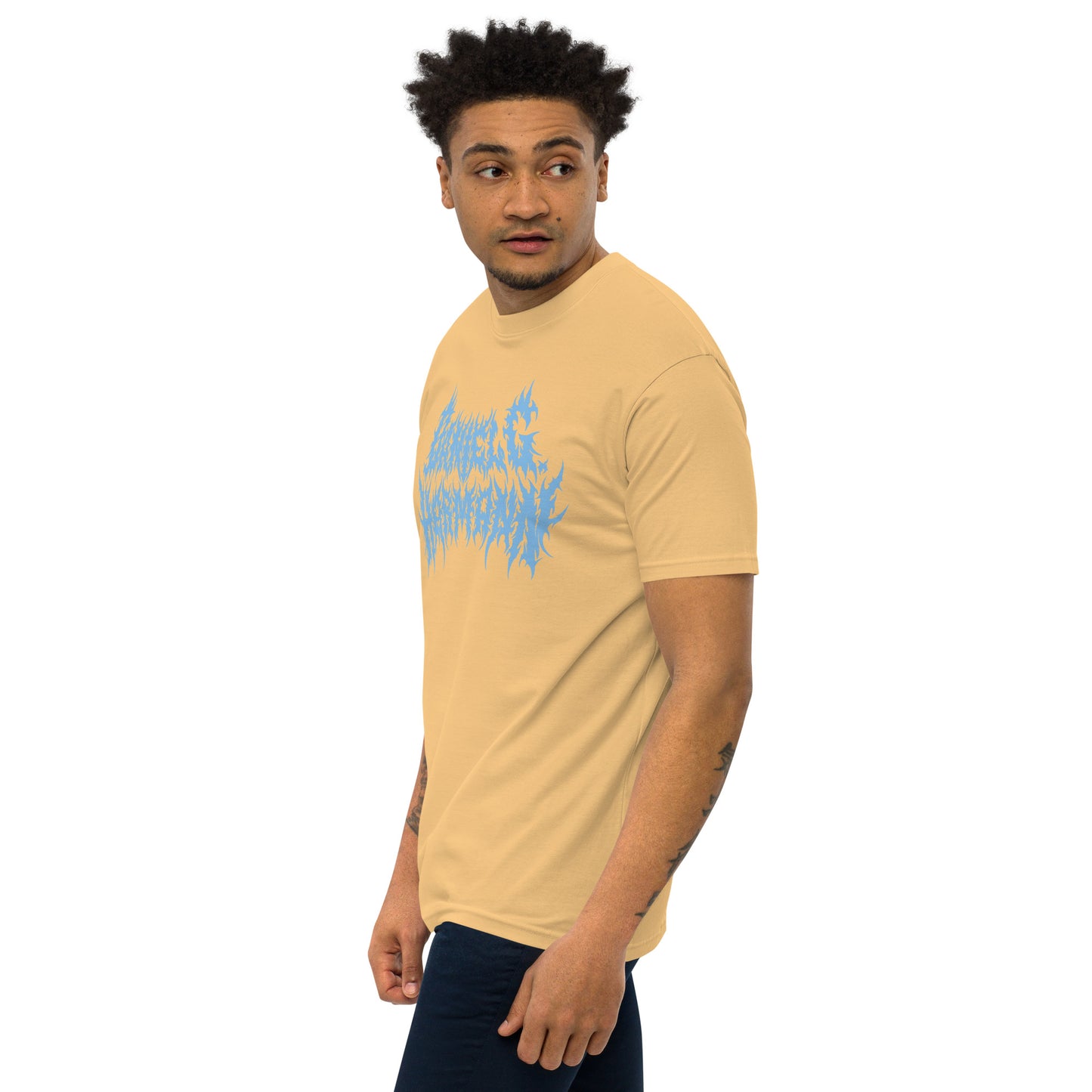 Men’s \m/ Tee w/ Baby Blue