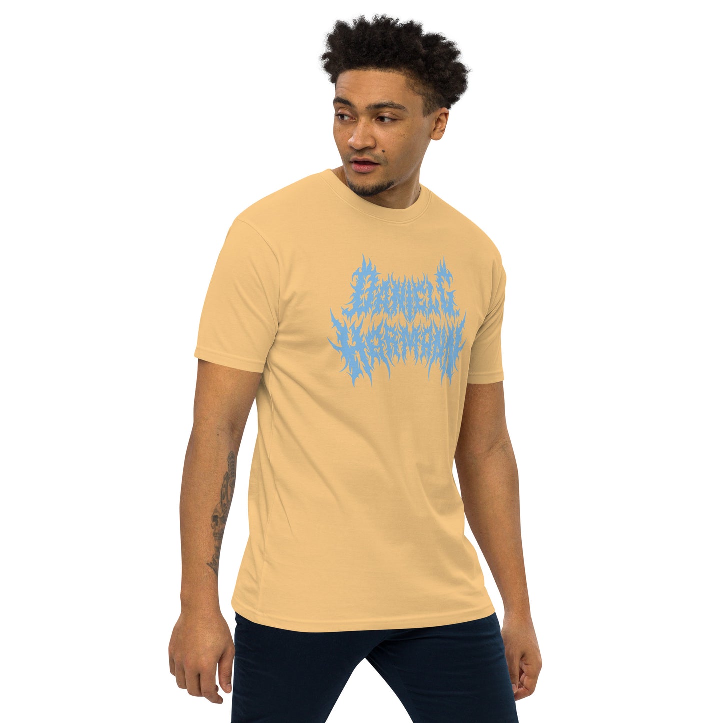 Men’s \m/ Tee w/ Baby Blue