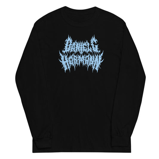 Men’s Long Sleeve \m/ Shirt w/ Baby Blue