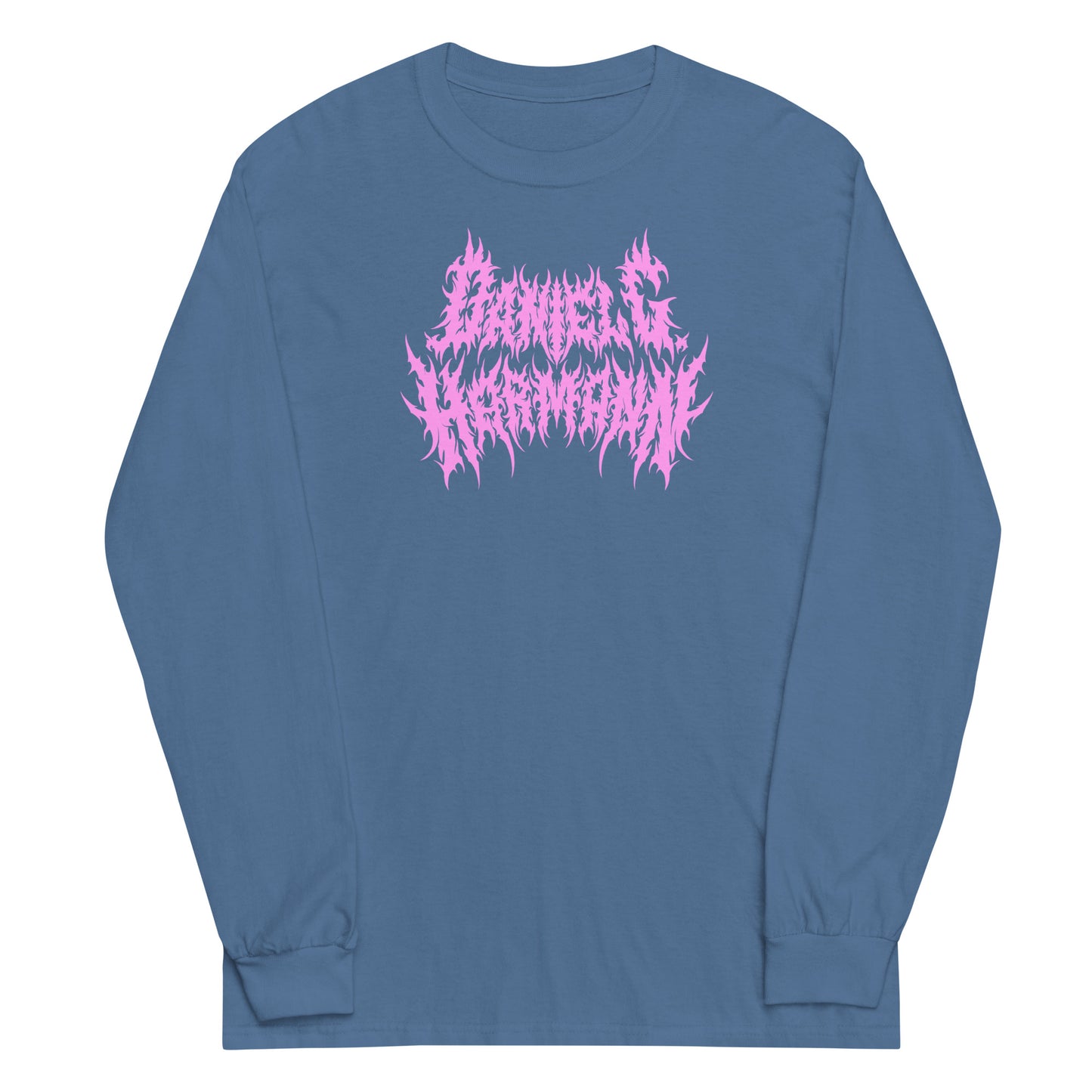 Men’s Long Sleeve \m/ Shirt w/ Pink